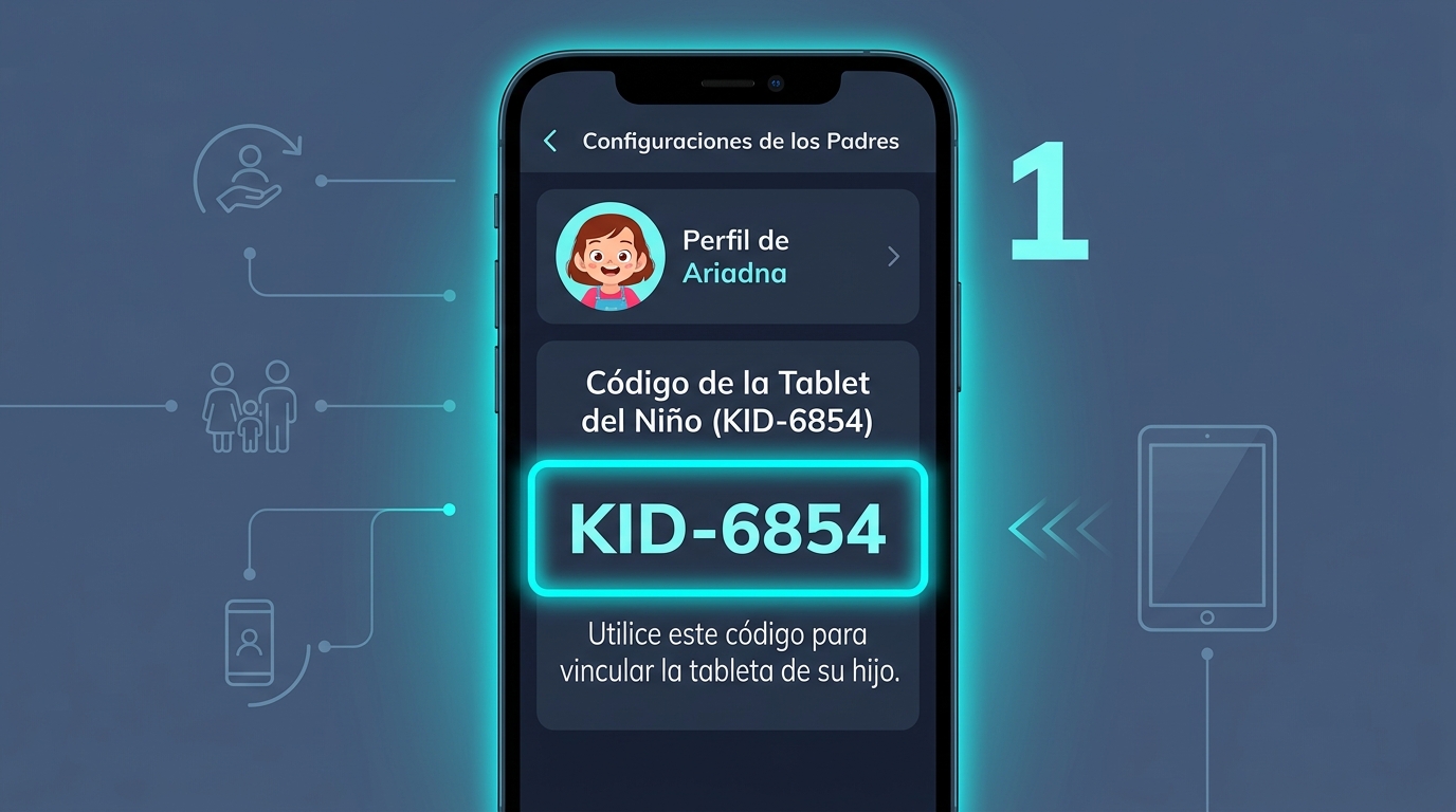 Obter código do tablet do filho