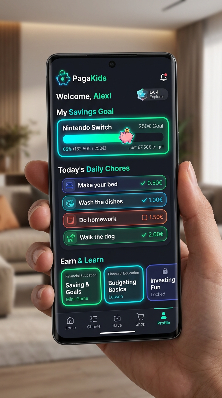 PagaKids App Interface